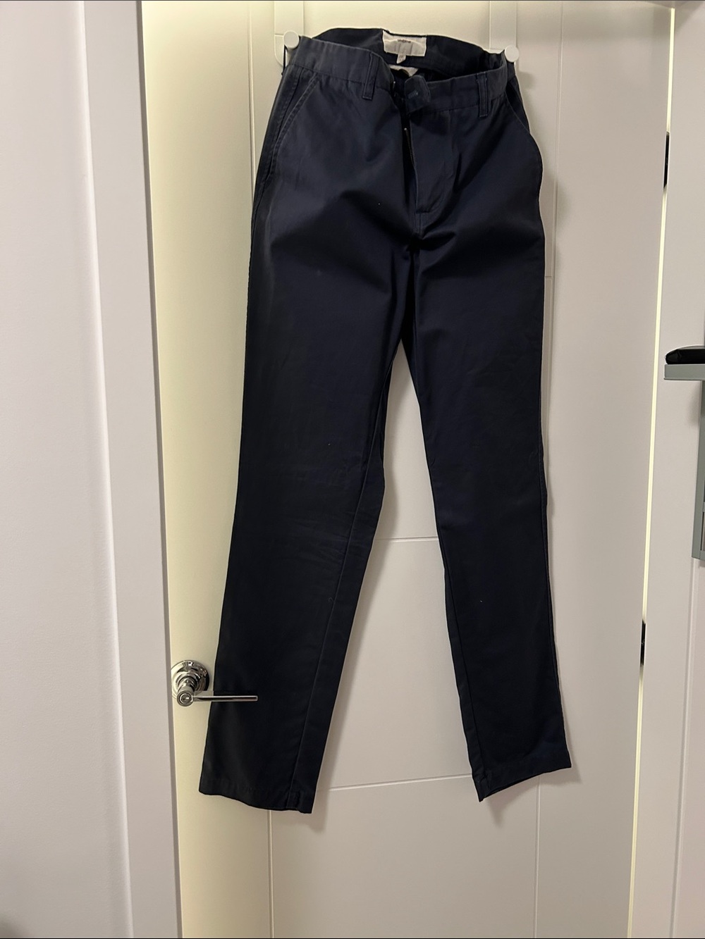 Men's Navy Straight Chino Pants